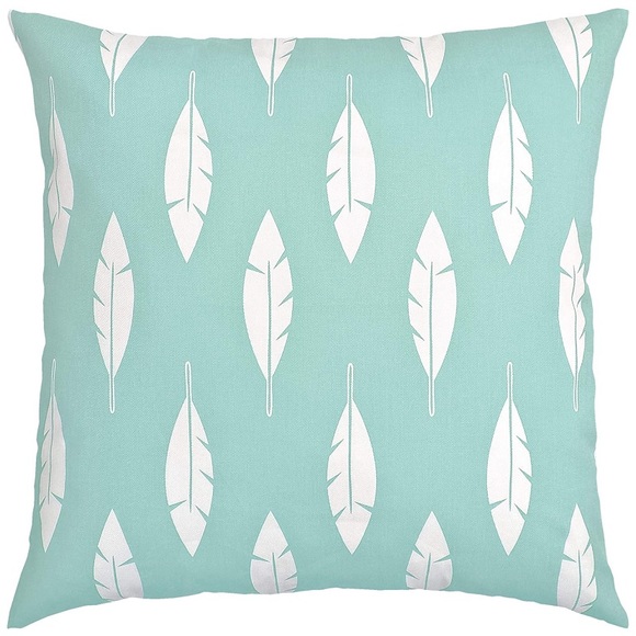 20x20 100% Cotton Leaf Print Pillow Cover - Picture 2 of 4